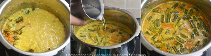 How to make vendakkai sambar - Step4