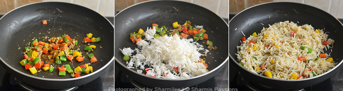 How to make capsicum rice - Step4
