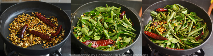 How to make curry leaves rice - Step2