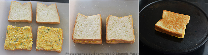 Sprouts Bread Sandwich Recipe - Step2