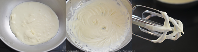 How to make rose milk mousse recipe - Step2