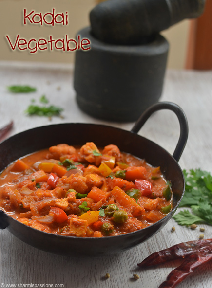 Kadai Vegetable Gravy Recipe