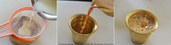 How to make south indian filter coffee - Step4