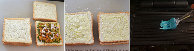 Veg Grilled Sandwich Recipe - Step5