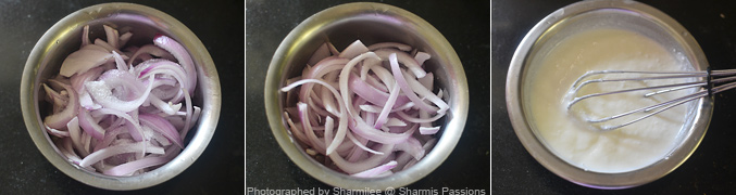 How to make onion raita - Step2