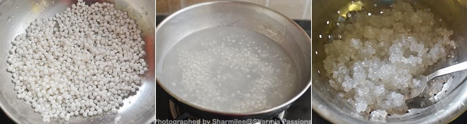 How to make Sago Vermicelli Kheer - Step1