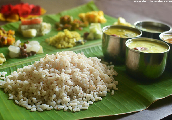 kerala sadya recipes Choru - Rice