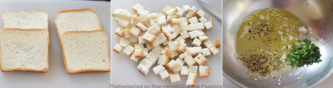 How to make homemade croutons - Step1