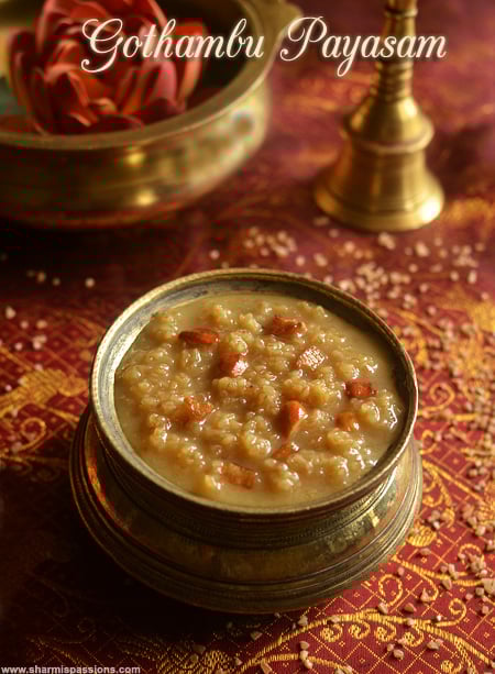 Gothambu Payasam Recipe  Sharmis Passions - 26