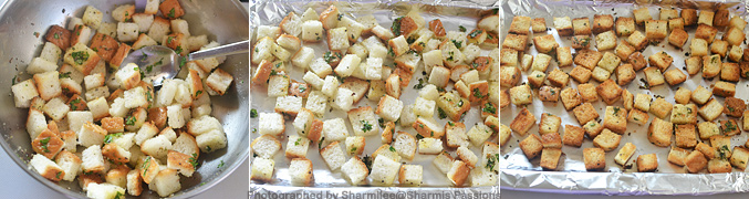How to make homemade croutons - Step3