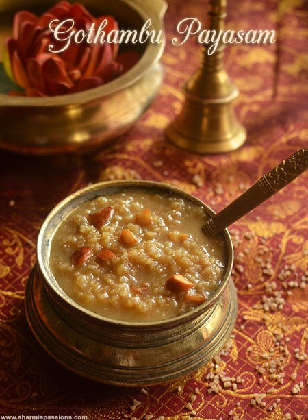Gothambu Payasam Recipe  Sharmis Passions - 69