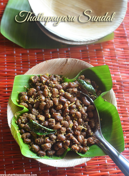 Thattapayaru Sundal Recipe