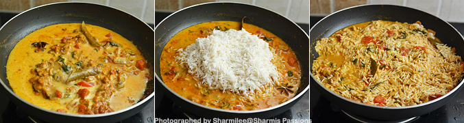 Chettinad Mushroom Biryani Recipe - Step4