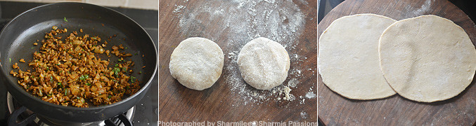 How to make Mushroom paratha - Step2