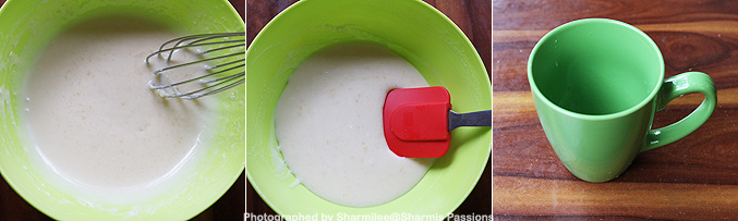 How to make eggless vanilla mug cake recipe - Step4