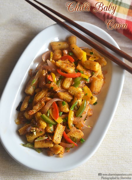 Chilli baby corn recipe Recipe