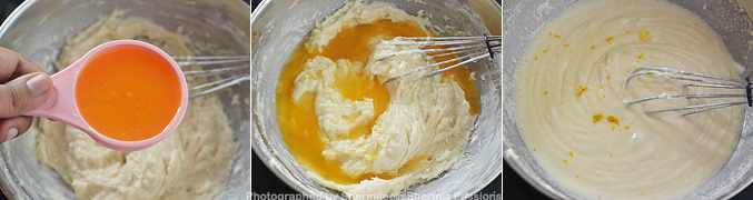 How to make Eggless Orange Mini Bundt Cake Recipe - Step3