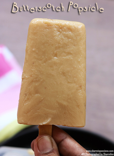 Butterscotch Pudding Popsicle Recipe