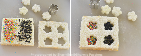 How to make Sprinkle Sandwich - Step2