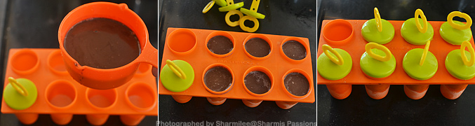 How to make Vanilla Chocolate Popsicles - Step3
