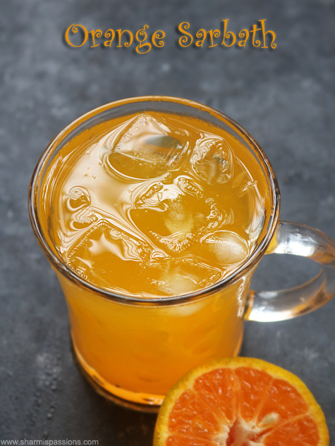 orange sarbath recipe