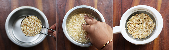 How to make quinoa porridge recipe - Step1