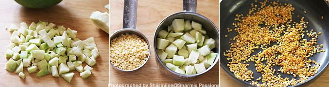 How to make Andhra Style Raw Mango Chutney - Step1