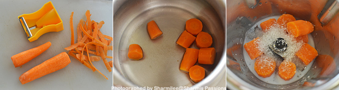 How to make Carrot lassi - Step1