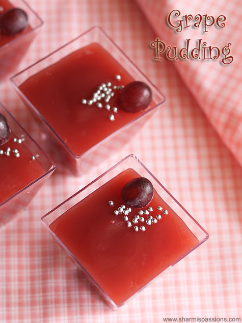 grape pudding recipe