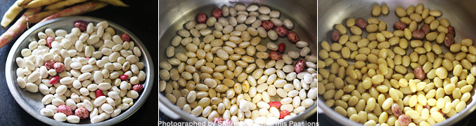 How to make butter beans masala - Step1