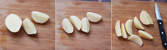 How to make potato wedges recipe - Step2