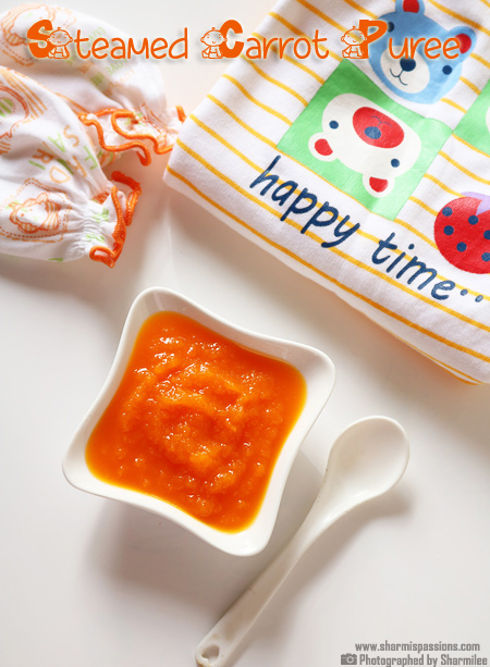 Steamed Carrot Puree Recipe