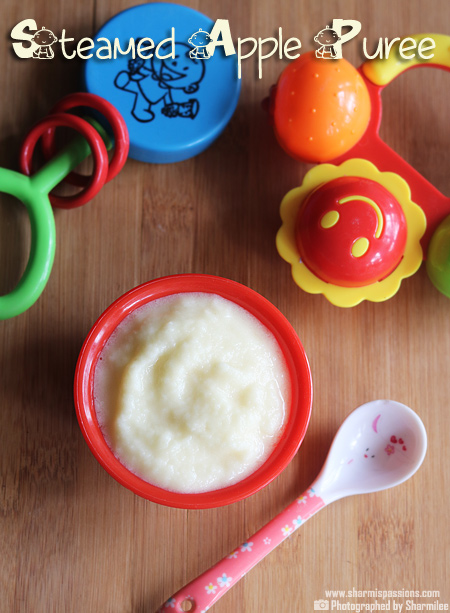 Steamed Apple Puree for Babies