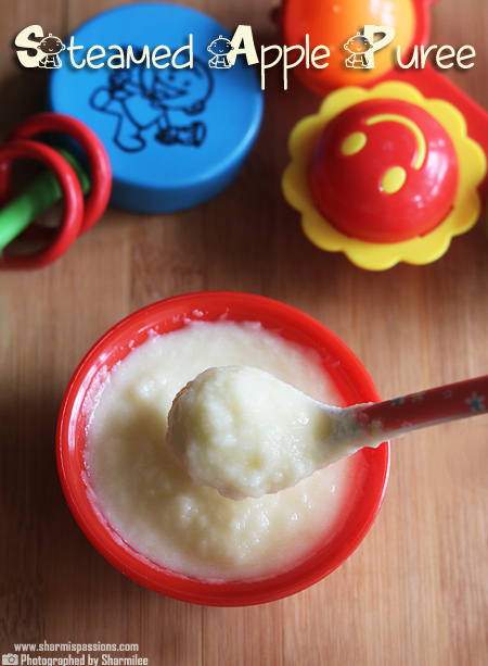 Steamed Apple Puree for Babies