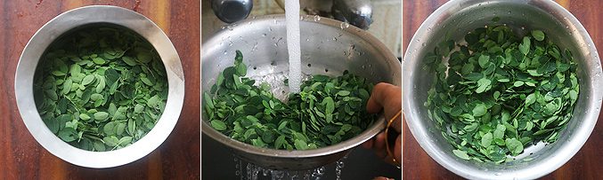 How to make murungai keerai kootu recipe - Step2
