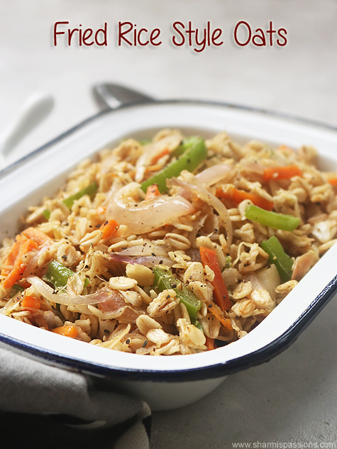 fried rice style oats recipe
