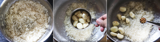 How to make Garlic Milk Porridge Recipe - Step1