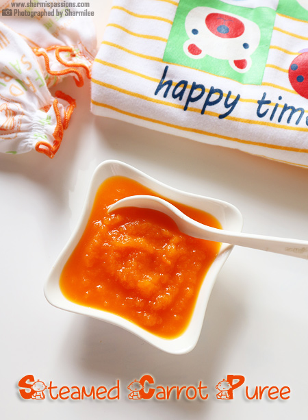 Steamed Carrot Puree Recipe