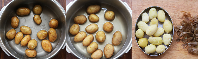 How to make baby potato manchurian recipe - Step1