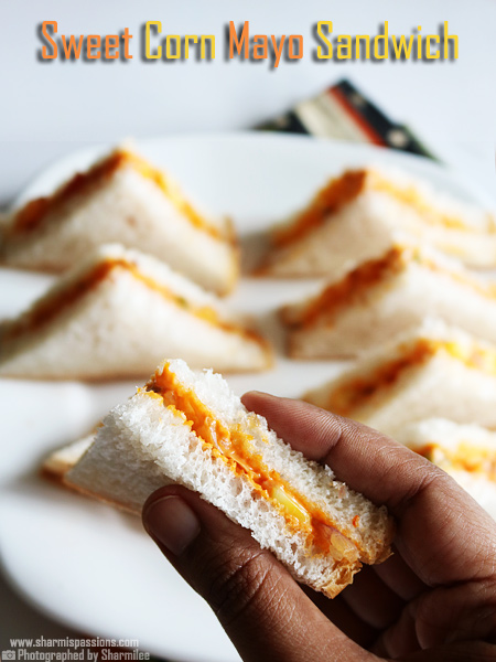 Sweet Corn Mayo Sandwich Recipe