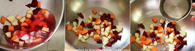 How to make Carrot Potato Beetroot Puree for Babies - Step2