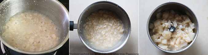 Hot to make Pear Oats Porridge Recipe for Babies - Step4
