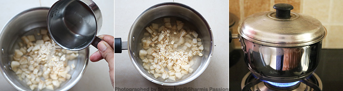 Hot to make Pear Oats Porridge Recipe for Babies - Step3