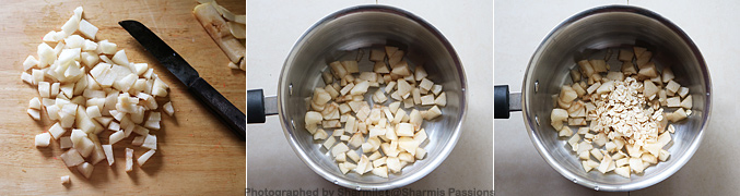 How to make Pear Oats Porridge Recipe for Babies - Step2
