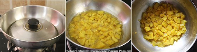 How to make Pineapple Puliserry - Step2