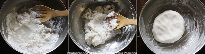 karthigai kozhukattai - form dough