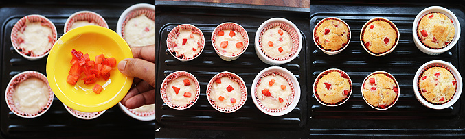 How to make eggless strawberry muffins recipe - Step8