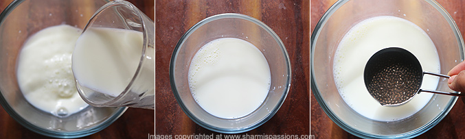 How to make chia milk recipe - Step1