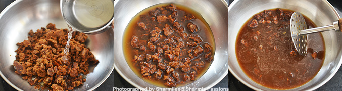 Panai Olai Kozhukattai Recipe add water dissolve it