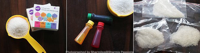 How to make Homemade Sugar Sprinkles - Step1